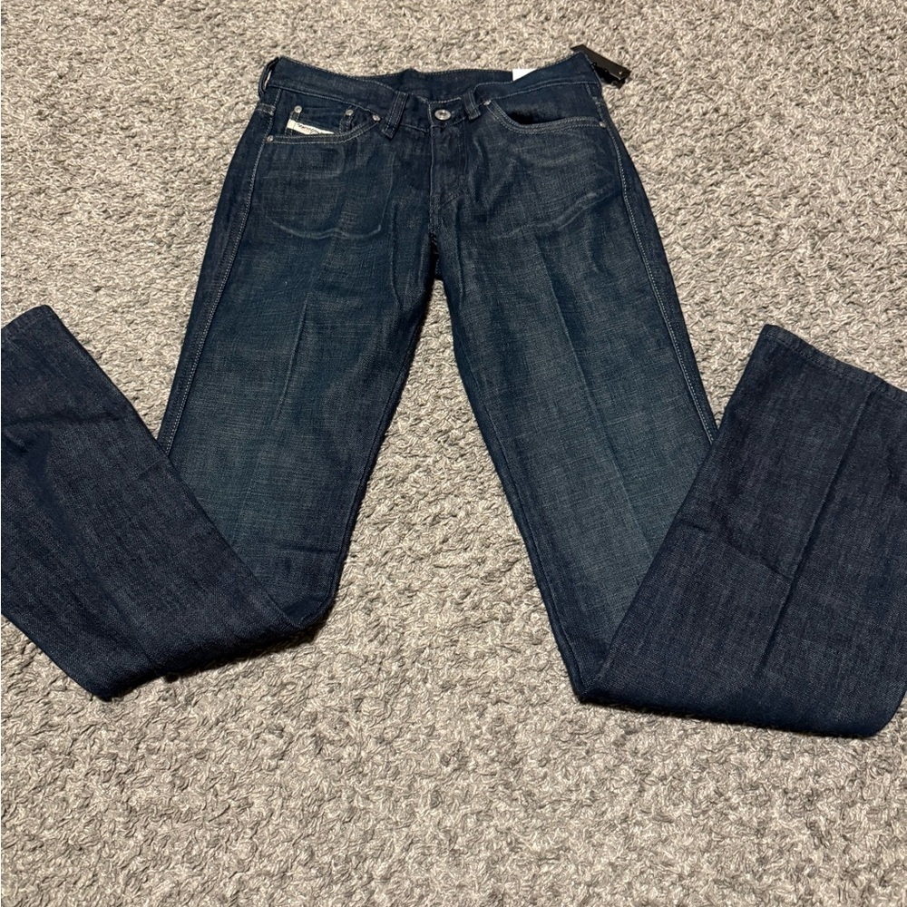 Diesel Men's Deep Indigo Bootcut Jeans Size 27 X32